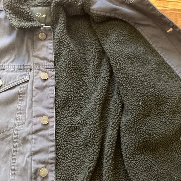RAILS Men's Sherpa Lined Blue Jacket Medium - Picture 3 of 3